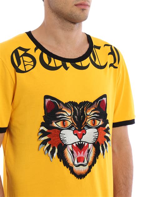 gucci tiger t shirt replica|angry cat t shirt gucci.